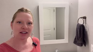 walsport 36 inch Bathroom Vanity with Ceramic Sink & Mirror, Wood Double Door Bathroom 5 Drawer Storage Vanity Combo Set, Brown