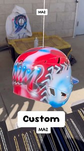 7.6K views · 26 reactions | ⚾️Custom⚾️ The kids loved the custom helmets. #baseball #Custom #helmets #Airbrush ABC AIRBRUSH Wesley Chapel Baseball | Michael Acevedo II | Facebook