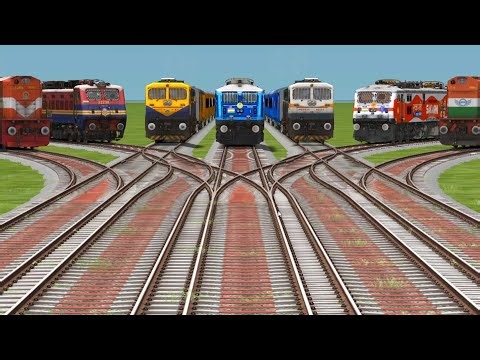 TRAIN CROSSING HIGH-SPEED IN RAILWAY STATION | Railroad Crossing Sound effects | S Gaming Videos |