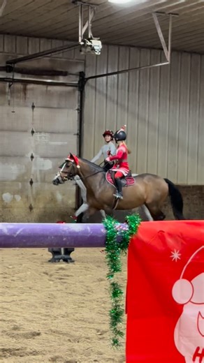 A small Christmas games Vlogmas from Emma and Izzi and Madde and Bugs. They had some limbo fun with the giant candy cane, some ornament and spoon races, and then a race to see who could tie the tinsel on the block and run back down lol. Fun was had and that’s all that matters. Do you play Christmas games? Featured partner: @antareschicago @antaressellier_usa @antares_midwest @pinsnickety @enjoyyums @vetgoldnorthamerica @ahleriequineproducts @glittermarxponies #ekcequestrian #pony #horse #passion
