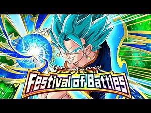 EZA TEQ VEGITO BLUE VS FESTIVAL OF BATTLES! Dragon Ball Z Dokkan Battle