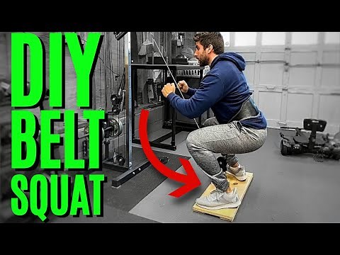 How To: SIMPLEST DIY Cable Belt Squat Platform For Under $12