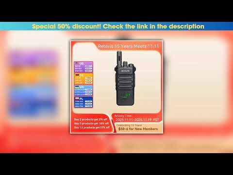 New Arrival Retevis RT86 10W Walkie Talkie Professional Two Way Radio Long Range Walkie Talkie UHF•