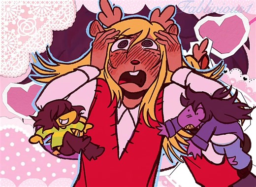 Hi guys maybe I won’t dissapear from months at a time and try to post regularly hmmm I’ll think about it . #animationmeme #deltarune #noelleholiday #krusielle #animation The song is grizzly ni osowaretara, I’m not sure where this meme started I tried looking around but couldn’t find a source so if anyone knows lmk