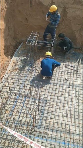 Pedestal Steel Reinforcement Binding Rebar Work 👷🏻‍♂️💯👈🏻#shorts