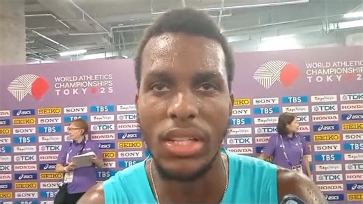 WORLDS 100M: JONES ADVANCES TO SEMIS WITH 10.16 TOKYO, Japan: Despite not getting a good start, Terrence Jones was able to storm back and clinch an automatic qualifying spot for the semifinals with a third-place finish in his heat of the men's 100 metres. https://bit.ly/3VNOeuU Watch his post-race interview with Tribune Sports Reporter Brent Stubbs. | Tribune News Network