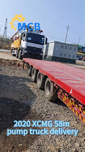 Used construction machinery on Instagram: "2020 XCMG 58m concrete pump truck delivery #xcmg58mpumptruck #xcmg62mpumptruck #mechabro"