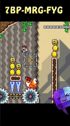 Super Mario Maker 2 🎮 Pokey Crossing Kaizo Lite #short #mario #supermario