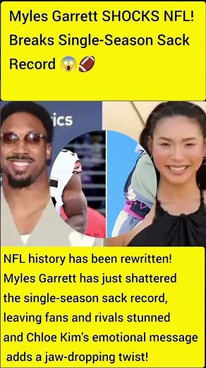 Myles Garrett SHOCKS NFL! Breaks Single-Season Sack Record 😱🏈