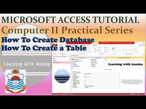 How to Create Database and Table in MS Access | PU BA BSc Part 2 Computer Practical Guide Video No 2