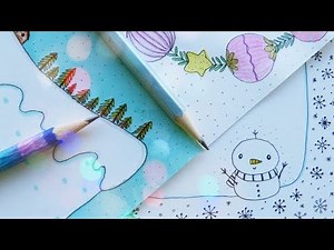 CHRISTMAS BORDERS AND FRAMES 🎄🎅 BORDER DESIGNS for SCHOOL PROJECTS✨ BORDER DESIGNS ON PAPER