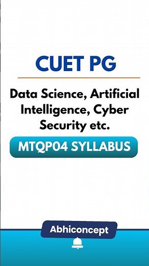 CUET PG DATA SCIENCE OFFICIAL SYLLABUS #shorts #cuetpg2025 #datascience #cuetpgdatascience