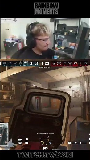 CLUTCH 1v4 INSANO DO DOKI #rainbowmoments #r6 #r6clips #doki #5k #highlight #insane #r6siege #g2
