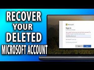 How To Recover Your Deleted Microsoft Account (full guide)