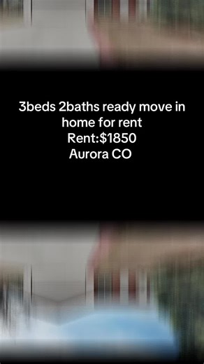 🏡 AURORA, COLORADO RENTAL ALERT! 🏔️ This beautiful home is for rent and ready for immediate move-in! Perfect for families, professionals, or anyone looking for comfort and space in a great Aurora location. ✨ Property Details: 🛏️ 3 Bedrooms 🛁 2 Bathrooms 📐 1,312 Sq Ft 📍 Aurora, CO 💰 Rent: $1,850/month 🔐 Deposit: $1,500 This home features a functional open layout with spacious bedrooms, comfortable living areas, and plenty of natural light. Located close to shopping, dining, schools, parks