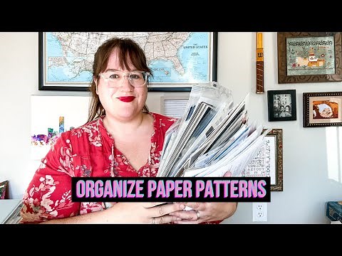 Cross Stitch Paper Pattern Organization: My Storage System + Organize with Me (Flosstube Extra)