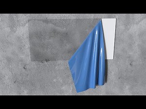 How to control cloth simulation by dynamic paint