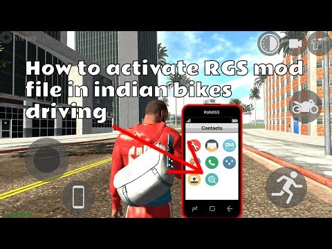 How to activate RGS mod file in Indian bikes driving 3d