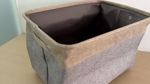 Customized Pet Toy Storage Basket - Personalized Dog & Cat Toy Organizer with Name, Foldable & Durable Fabric Bin for Pet Supplies, Organizer for Toys, Coats, Clothing, Blankets Brown