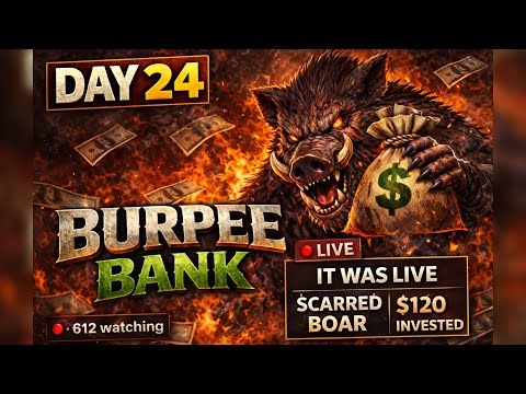 Day 24: Burpees Every Day | $5 Invested (Burpee Bank Challenge)