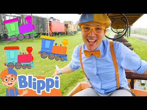 Blippi's Train Song - Choo Choo Here Comes the Train! | Blippi - Learn Colors and Science