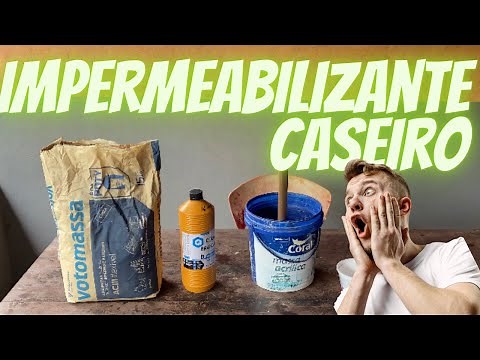 IMPERMEABILIZANTE CASEIRO só com 2 componentes , se liga só nesse “ passo a passo”