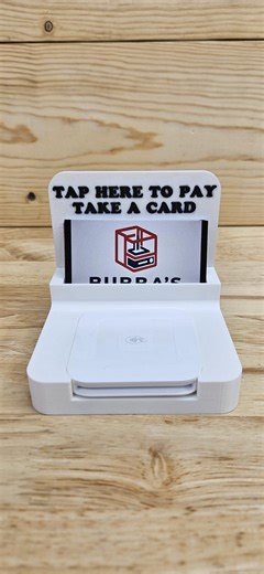 Square Reader Gen 2 Business Card Holder | Credit Card Reader Stand | Small Business Desk Organizer | Market Vendor Display - Etsy