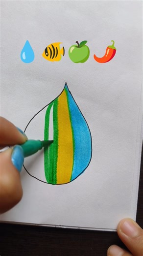 💧🐠🍏🌶️ satisfying colour mixing #art #painting #satisfying #reels #trending