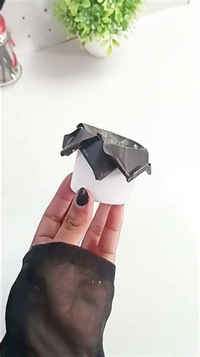 Elegant Black Paper Rose | Easy DIY Paper Flower | Aesthetic Craft Idea #trendingshorts