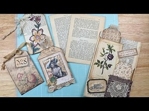 Turning Old Book Pages Into Card Stock ~Junk Journal, Card Making and Paper Crafts