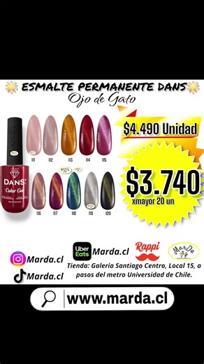Esmaltes Permanentes Dans OJO DE GATO al Mejor Precio
