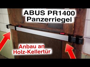ABUS PR1400 Security Bolt Explanation: Attachment to wooden doors & wooden frames for securing ce...
