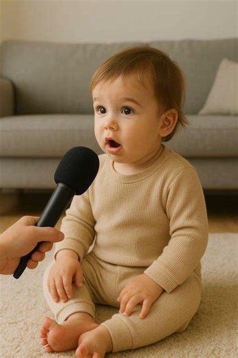 “When a 2-Year-Old Becomes the Interview Guest”#baby#babyinterview #funnybaby