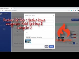 #13. Edit Gambar menggunakan Modal pada Bootstrap Framework Codeigniter 3