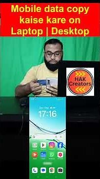 How to copy data mobile to laptop | Connect Mobile to Computer using USB #computer #usb #mobile