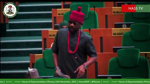 WATCH: “In my dream, I saw a big elephant coming into town. I asked what this elephant was about, and it said it might end up being the only political party that will save all of us from what is going to happen. The way the umbrella is today is very frightening.” - Hon. Ikenga Imo Ugochinyere, a member of the House of Representatives representing the Ideato North/Ideato South Federal Constituency of Imo State, hinted at leaving the PDP. | ABN TV