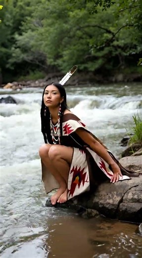 Young Beautiful Native American Woman - Indigenous people #indegeneouspeople #nativeamerican