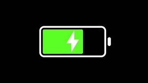 Animated icon charge battery. Battery, Loading, Downloading, Animation