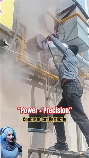 Insane Concrete Coring Precision! Industrial Drill Cuts Through Wall Like Butter