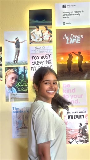 boomikaasuresh on Instagram: "decorating my workspace ep-1 🫶🏻 Posters from @posterculture.store !"