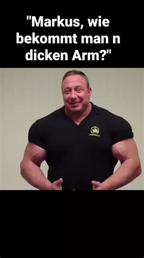 Fakt ist: Wer scheiß Arme hat, sieht scheiße aus. Mit dieser Übung wachsen deine Arme 🤝 #markusrühl #gym #fit #bizeps #bodybuilding