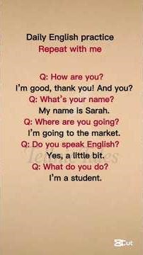 5 Daily Use English Questions & Answers | Speak English Easily! #ytshorts #practice #trending