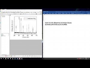 Vật Lý Chất Rắn. 2: Baseline (trừ nền) và Fit hàm Gauss, Lorentz