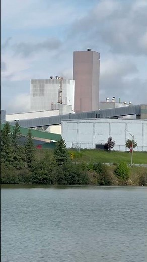 Pulp mill industrial complex buildings Ontario Canada #canada #industrial #papermill #water #new