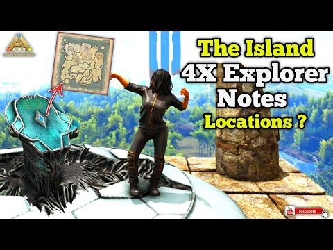 All 4X Explorer Notes Locations On The Island In ARK Ultimate Mobile Edition