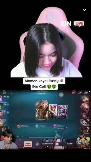 ketika streamer bucin saling nabrak 😂😂 sc: live idn kayes #celiboy #kayess #celiyess #eldinrahadianputra #kharismacahayaputri