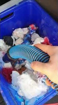 Monster Car wash vacuum cleaner sucking up everything