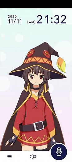 Megumin says "baka" in my ISEKAI app