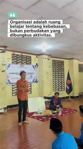 Organisasi bukan soal jabatan. Ia soal proses, nilai, dan keberanian untuk setara. #fyp #mahasiswa #organisasikampus #hmi