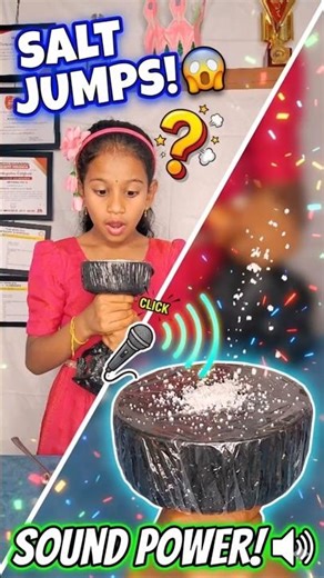 WOW! Sound Makes Salt Dance! 😲🔊 Easy Science Experiment ✨